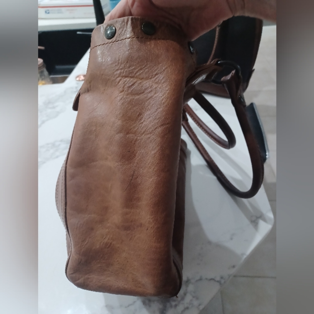 Frye Large Slouchy 15in Melissa Satchel Bag - Picture 12 of 17